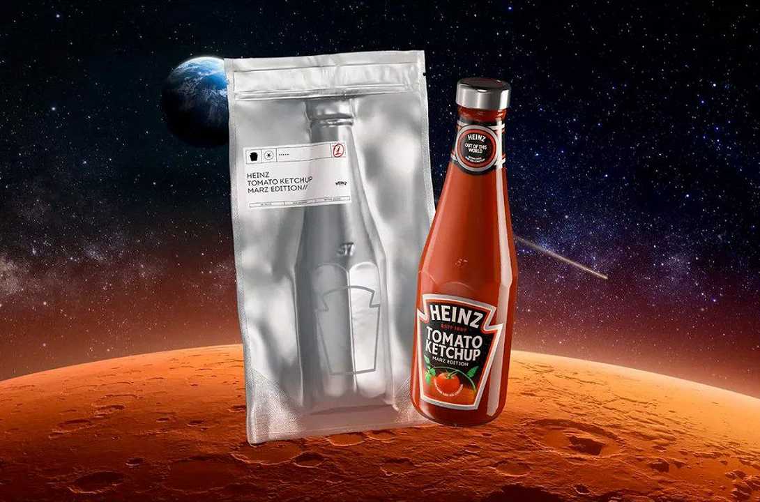 Heinz lancia “Marz”, il ketchup di pomodori coltivati come fossero su Marte