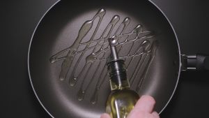 olio in padella