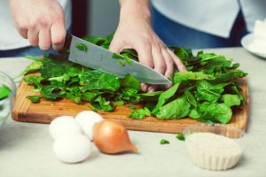 spinaci tagliati