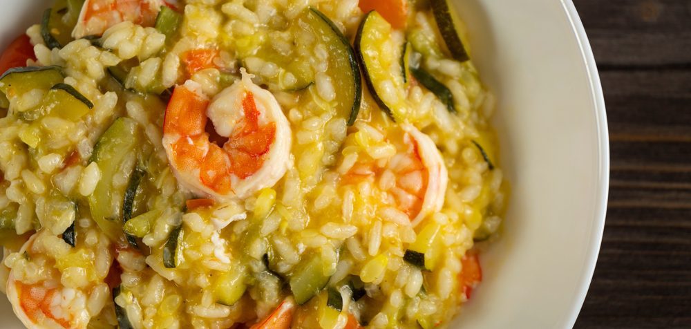 Risotto gamberi e zucchine