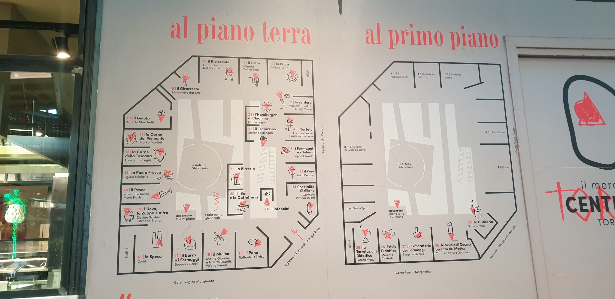 Mercato Centrale Torino mappa