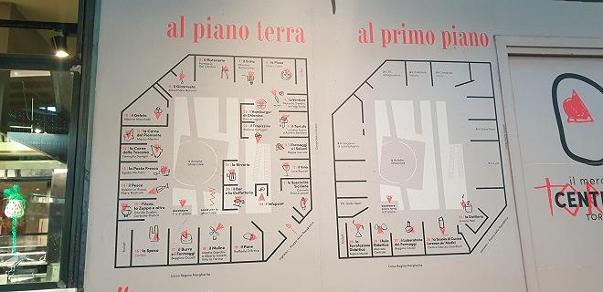 Mercato Centrale Torino mappa