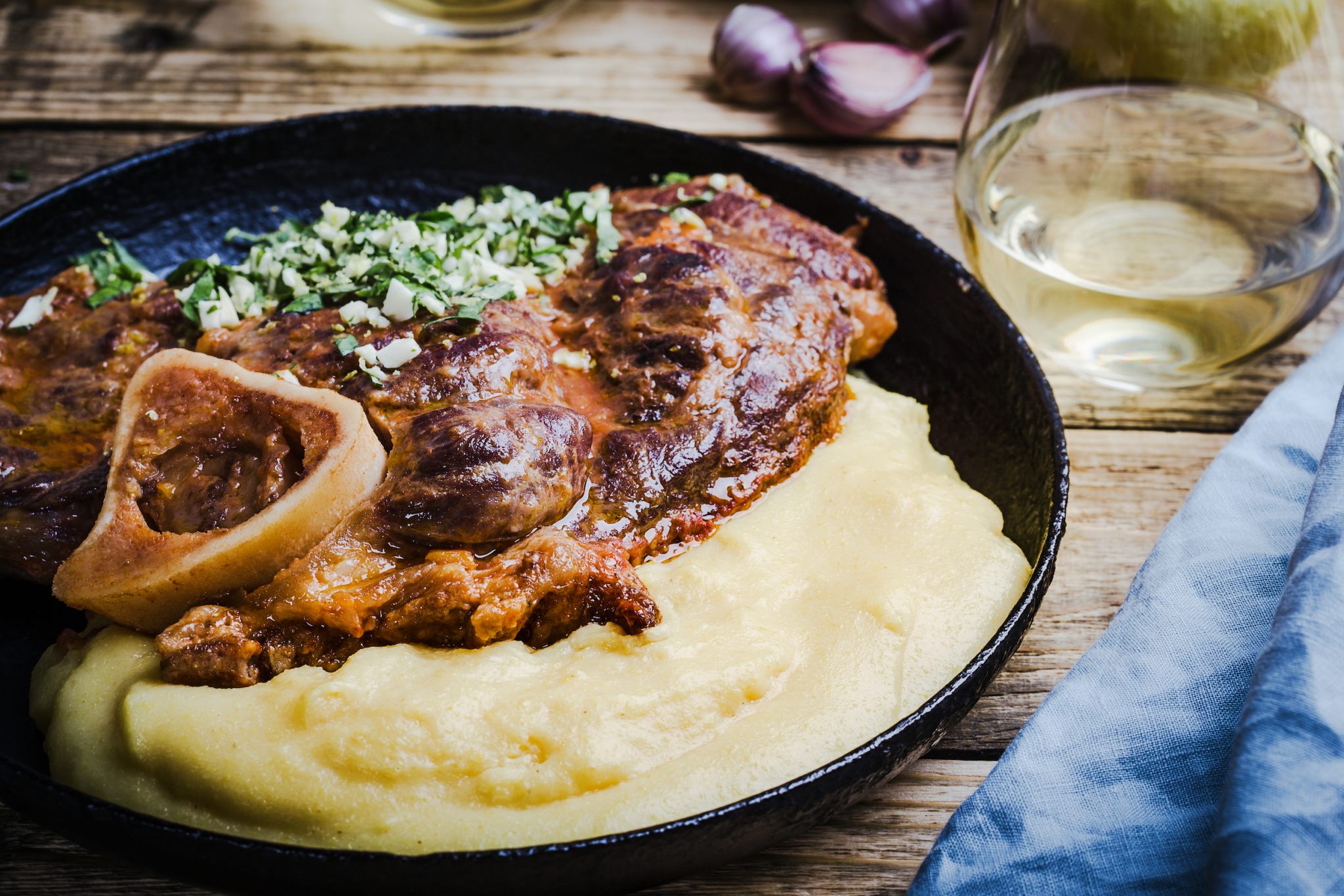 Ossobuco polenta