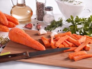 carote tagliate a pezzetti
