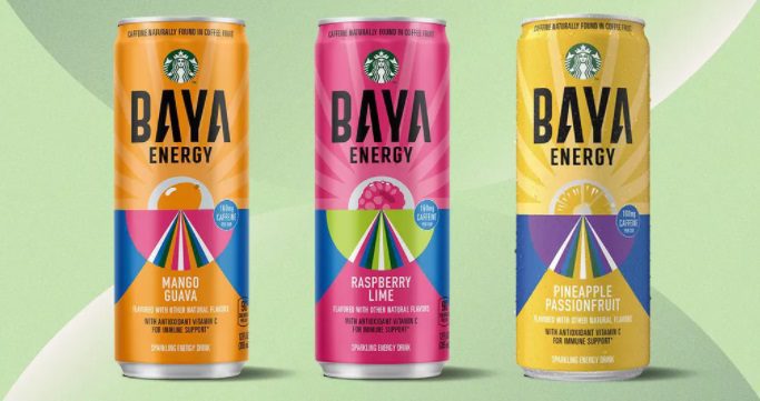 Starbucks lancia la sua bevanda energetica: arriva Baya Energy