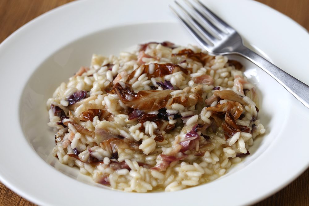 Risotto radicchio e speck