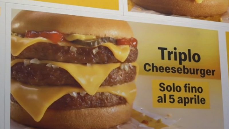 McDonald's triplo cheeseburger