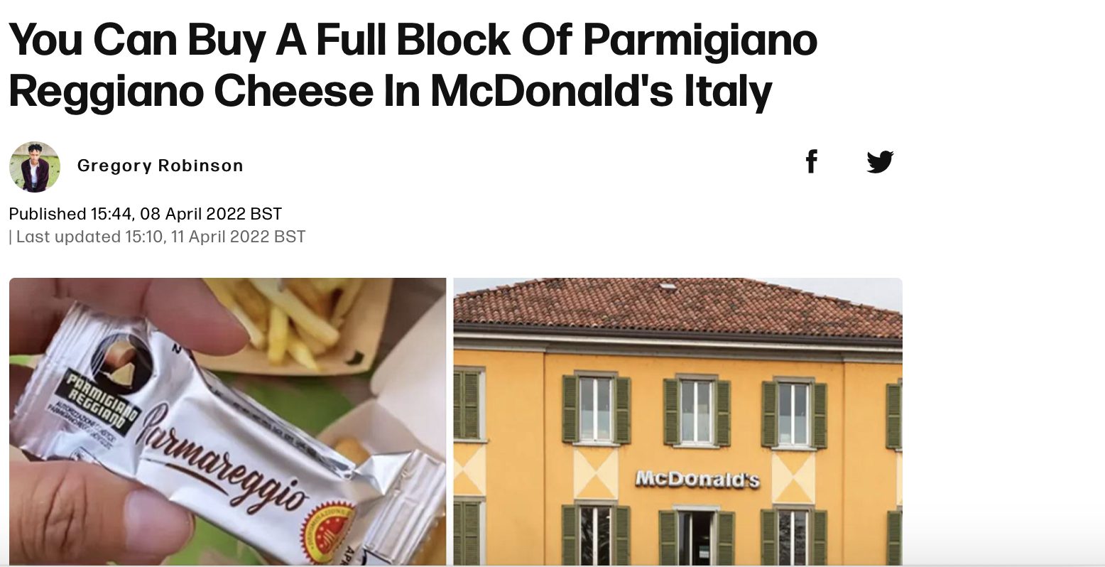 parmigiano mac titoli