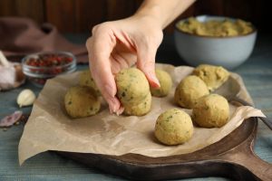 polpette di patate formate