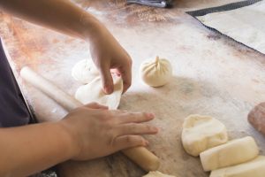 impasto baozi steso