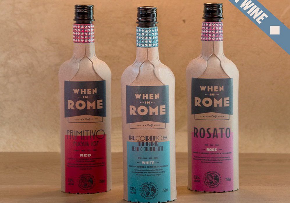 Vino When in Rome: sarà il primo ad essere venduto in una bottiglia di carta in UK