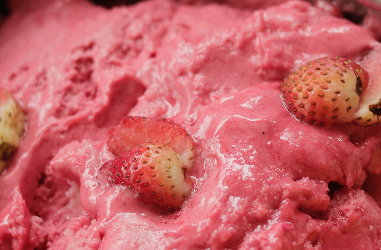sorbetto alla fragola