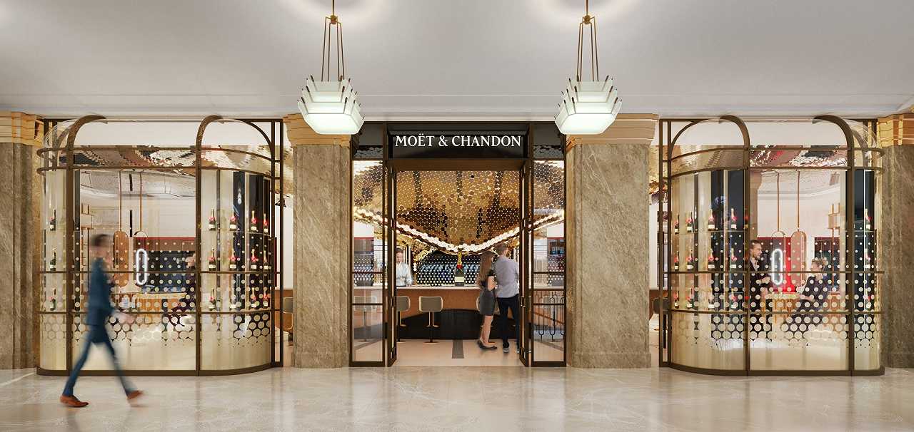 Londra, Moët & Chandon apre lo Champagne bar più grande d’Europa da Harrods