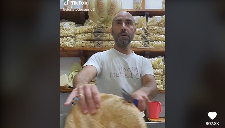 Donato De Caprio, il salumiere social, non posterà più i suoi video di panini su TikTok