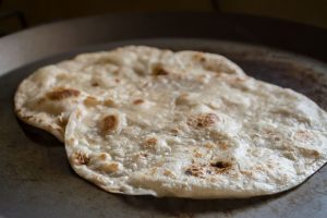 piadine scaldate sulla padella