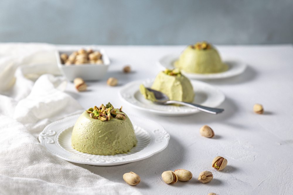Panna cotta al pistacchio