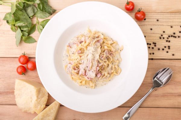 pasta panna e prosciutto