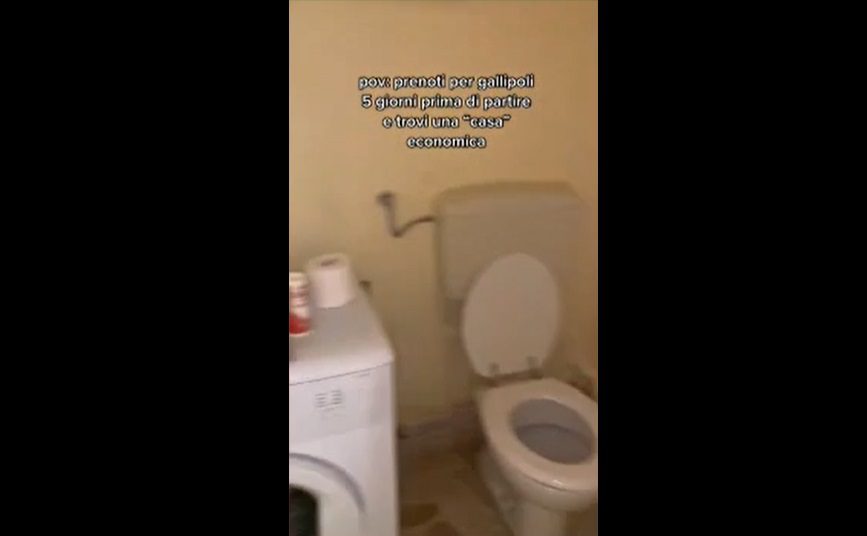 Salento: casa-vacanze con il wc in cucina, su TikTok il video di denuncia