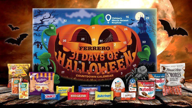 Ferrero festeggia Halloween con il calendario in edizione limitata
