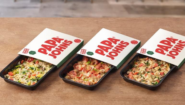 Fast food: Papa Johns propone le pizze senza crosta, le Papa Bowls
