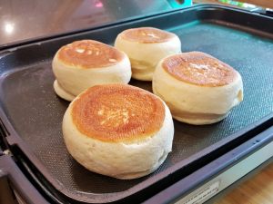 fluffy pancake in cottura