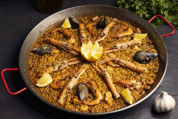paella de marisco finita