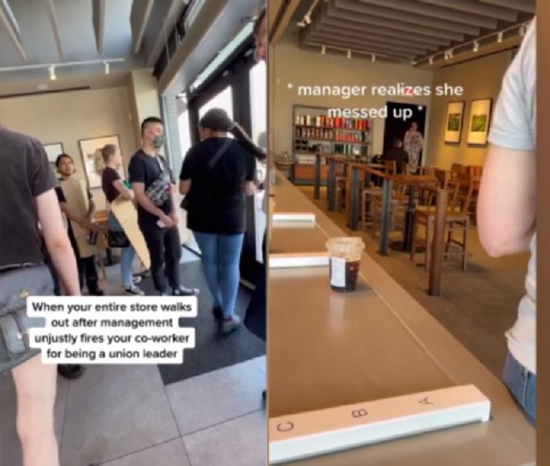Starbucks: manager licenzia dipendente davanti ai clienti, lo staff abbandona il locale per protesta