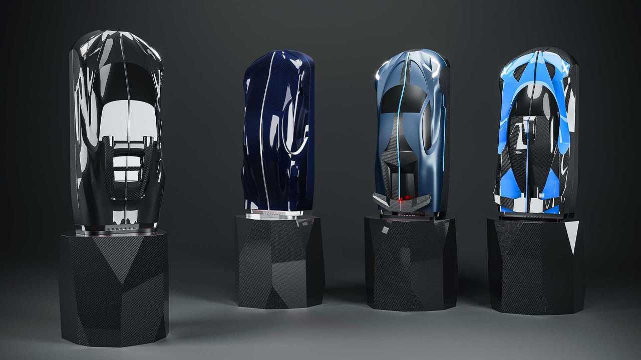 Champagne: Bugatti lancia un futuristico portabottiglie