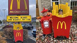Stati uniti, si veste da patatine del McDonald’s per Halloween e vince una fornitura per un anno