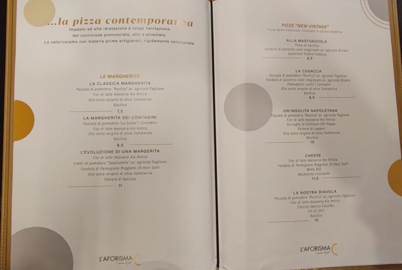 pizzeria aforisma torino