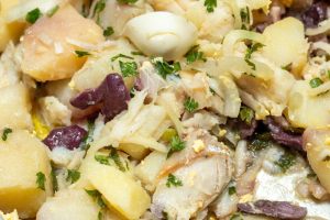 stoccafisso e patate in cottura