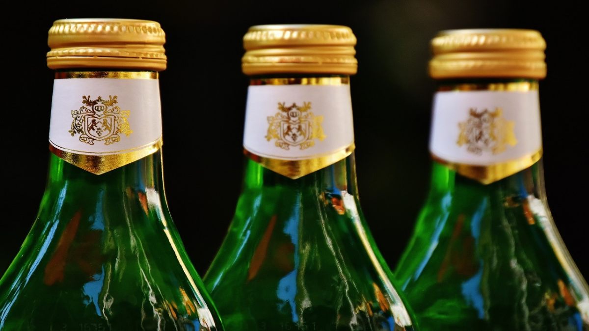 Vino, bottiglie verdi