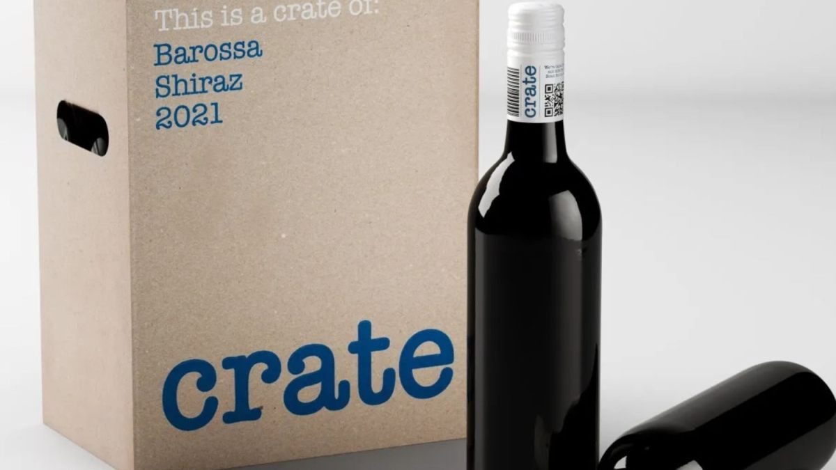 vino etichetta crate