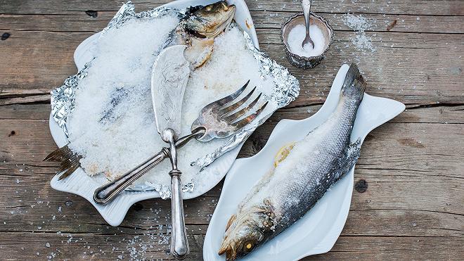 branzino al sale ricetta