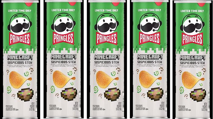 Pringles lancia il nuovo gusto Minecraft: arrivano le patatine Suspicious Stew