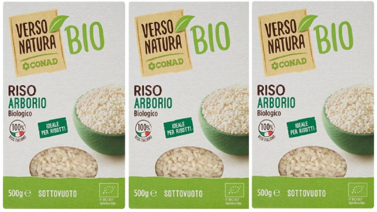 Conad, Riso Arborio Verso Natura Bio richiamo per rischio chimico
