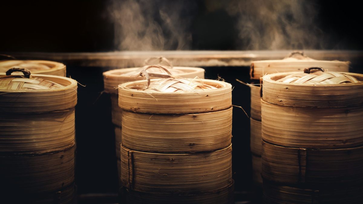 cestini di bambù per dumplings