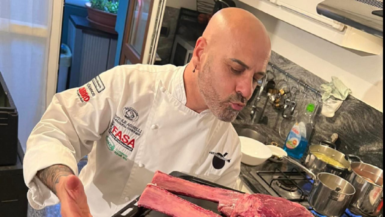 Masterchef Michele Cannistraro al raduno di Forza Italia