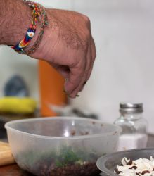 insalata di lenticchie condita