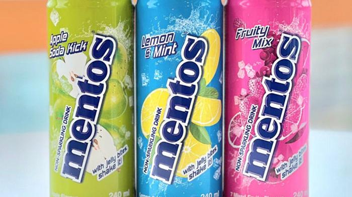 Mentos debutta nel mercato dei soft drink con una bibita in tre gusti