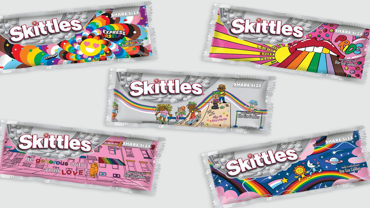 Le caramelle Skittles rischiano il boicottaggio per il packaging arcobaleno