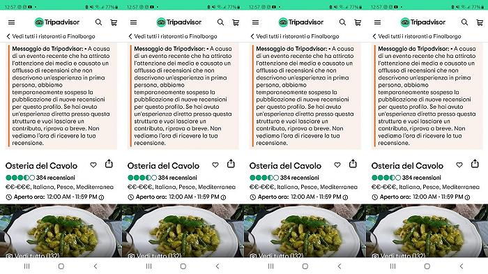 Tripadvisor sospende le recensioni all’Osteria del Cavolo dopo il piattino a 2 euro