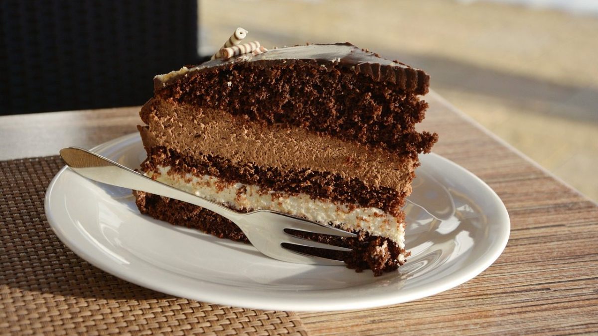 fetta di torta taglio al ristorante