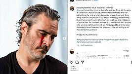 Joaquin Phoenix piange lacrime di sangue per i “maiali liberi” abbattuti a Pavia