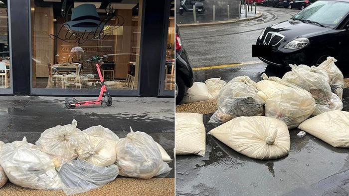 Sacchi di impasto gettati di fronte alla nuova pizzeria milanese di Salvatore Lioniello? La sua spiegazione (piccata ma gentile)