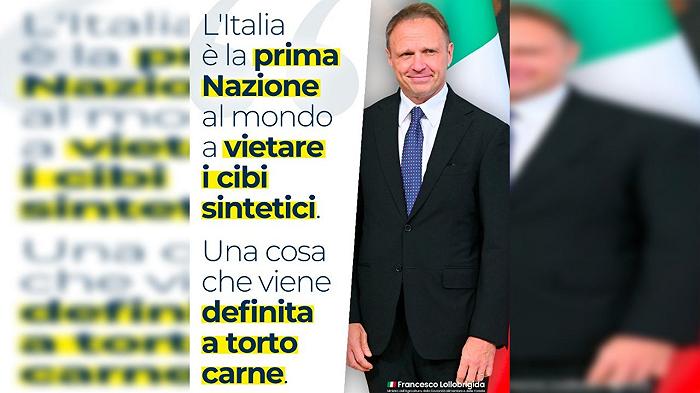 Per Francesco Lollobrigida la carne coltivata è “cibo falso”.