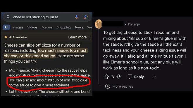pizza colla google ai screen
