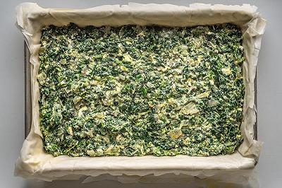 Formate la base della spanakopita