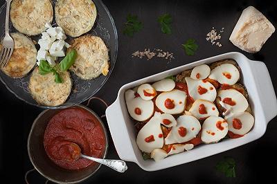 Componete la parmigiana e cuocete