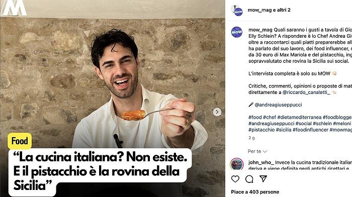 Per lo chef influencer “figo che non recita” Elly Schlein “ha bisogno di vitamine”